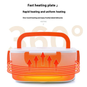Electric Heated Lunch Box – Portable Food Warmer for Office & Travel