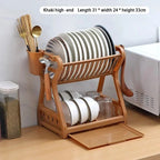 2-Tier Comfort Kitchen Rack – Dish Drying Rack with Cutlery Holder