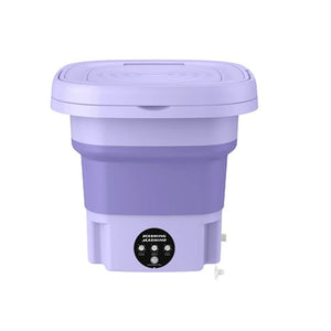 Portable Folding Mini Washing Machine – Compact Electric Washer for Travel & Home