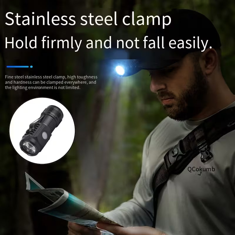 3 Mode Mini LED Flashlight – Portable Torch Light | High Bright Rechargeable Pocket Light