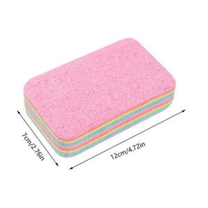 Pack of 2 Rainbow Microfiber Reusable Dishcloth – Multi-Purpose Kitchen Cleaning Cloth