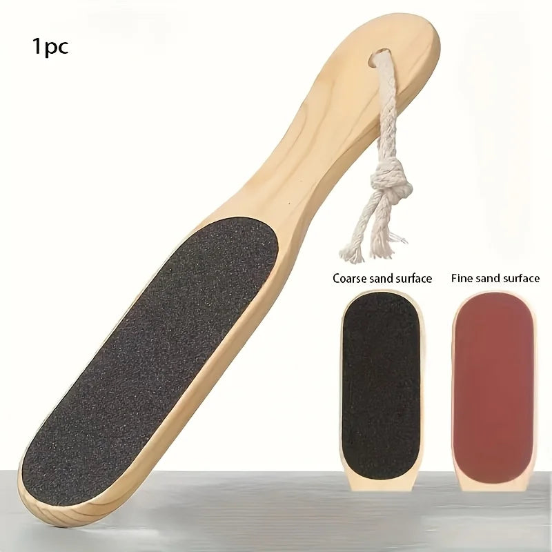 Wooden Foot File – Callus Remover & Dead Skin Scrubber for Smooth Soft Feet
