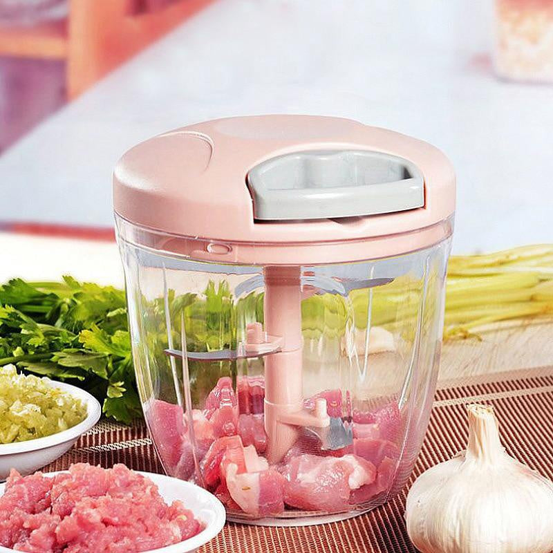5 Blade Speedy Chopper – Manual Pull Vegetable & Meat Chopper | Multi Blade Food Processor