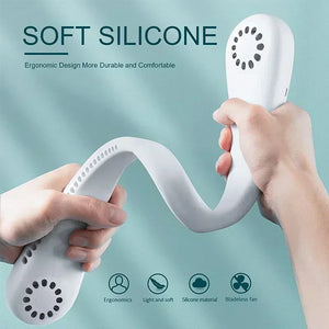 Rechargeable Neck Fan – Hands-Free Portable Cooling Fan (3 Speed, USB, Lightweight)