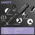 Hair Straightener Brush – 2 in 1 Fast Heating Straightening Comb (Dry & Wet Use)