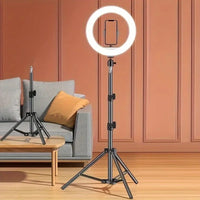 LED Ring Light with Stand – Adjustable Tripod Light for Makeup, TikTok & YouTube