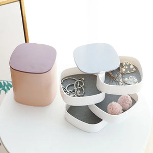 Plastic Jewellery Organizer Box – Multi-Layer Storage Case for Accessories