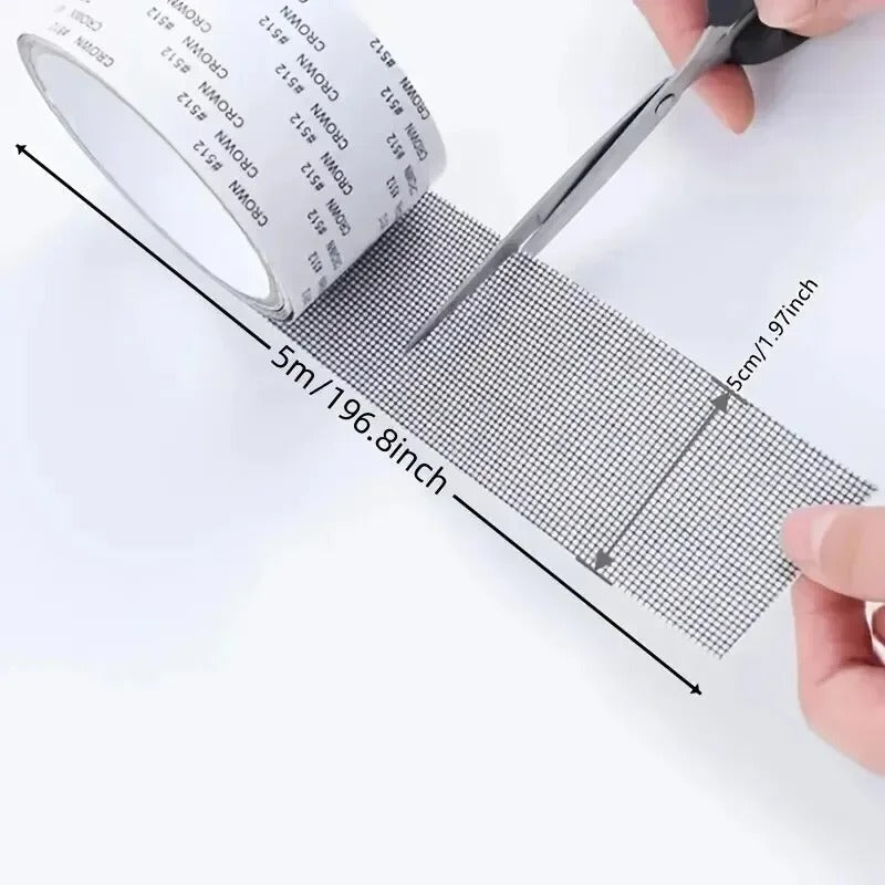 Window Patch Tape – Screen Repair Mesh Tape (Mosquito Net Fix – 2 Meter)
