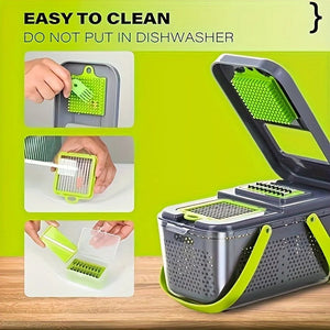 22 in 1 Mandoline Vegetable Chopper – Multi Cutter, Slicer & Grater | Kitchen Food Processor