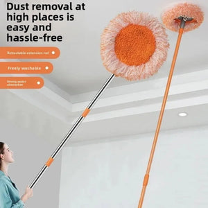 Sunflower Microfiber Mop – Extendable Dust Cleaner for Ceiling, Walls & Floor