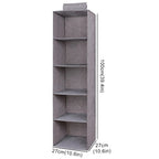 5 Layer Hanging Almari Organizer – Foldable Closet Storage Bag