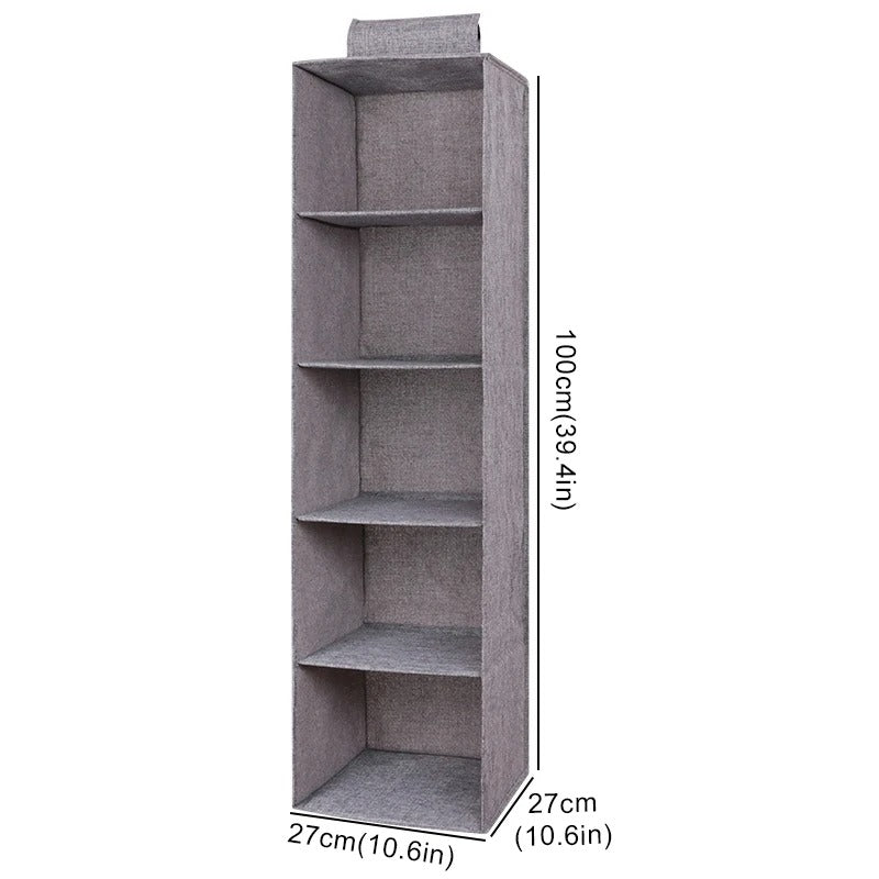 5 Layer Hanging Almari Organizer – Foldable Closet Storage Bag