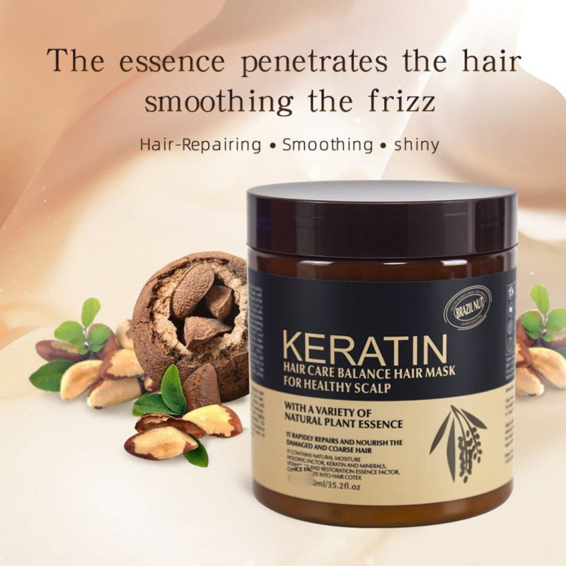 Keratin Hair Mask – Deep Repair Treatment | Smooth, Frizz-Free & Shiny Hair