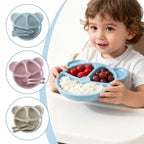 Pack of 3 Panda Shape Kids Plate – 3 Compartment Cartoon Dinner Plate