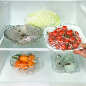 Elastic Food Covers (Disposable/Reusable) – Stretchable Bowl & Plate Covers | Kitchen Food Wrap Set