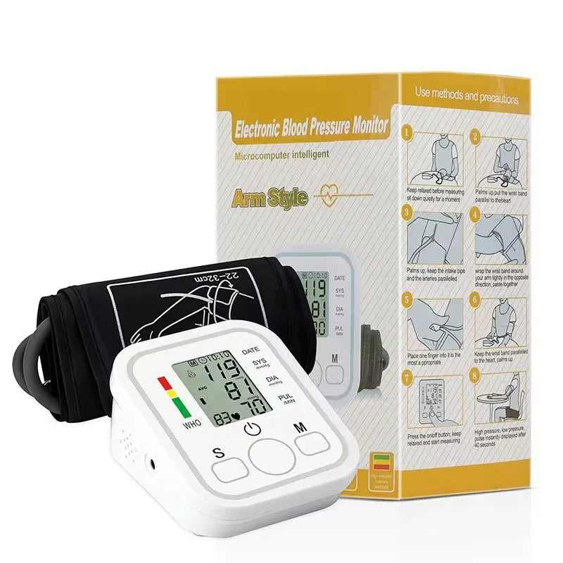 Digital Blood Pressure Monitor – Fully Automatic BP Machine with LCD Display