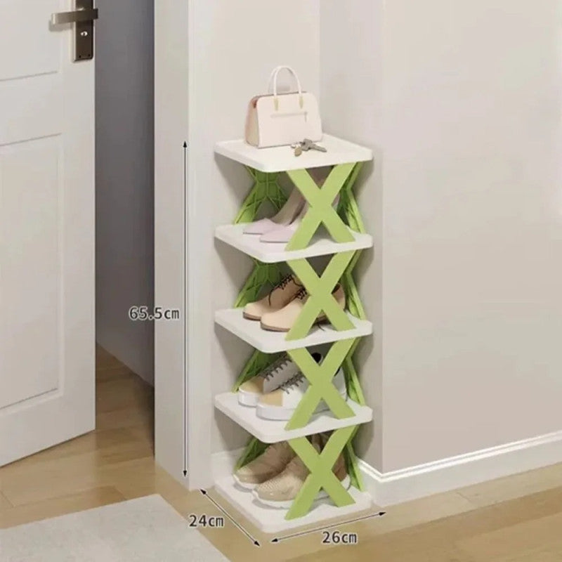 5 Layer X Shape Shoe Rack – Stylish Multi-Tier Space Saving Shoe Organizer
