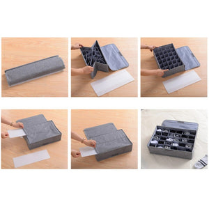 Socks Organizer Box – Drawer Storage with Multiple Compartments
