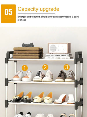 5 Layer Shoe Rack – Durable Multi-Tier Shoe Organizer for Home (Space Saving)