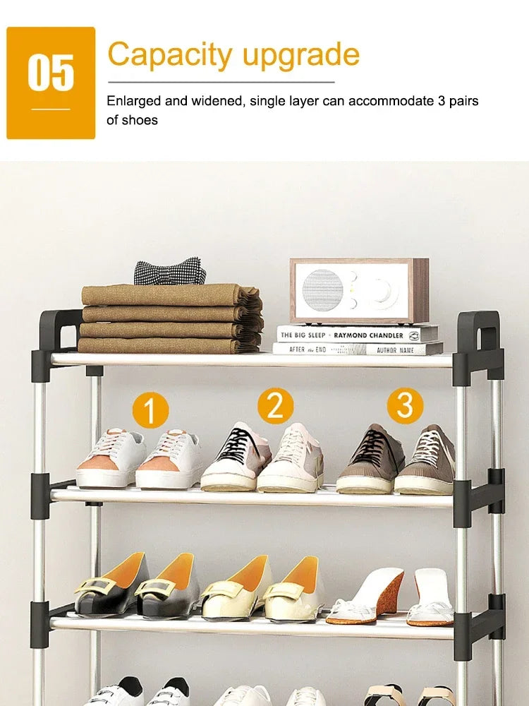 5 Layer Shoe Rack – Durable Multi-Tier Shoe Organizer for Home (Space Saving)