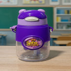 Fancy Style Mighty 3D Cartoon School Bottle – Kids Straw Water Bottle (Leakproof)