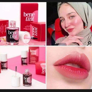 Lip & Cheek Bene Tint – Long Lasting Natural Glow Liquid Blush & Lip Color