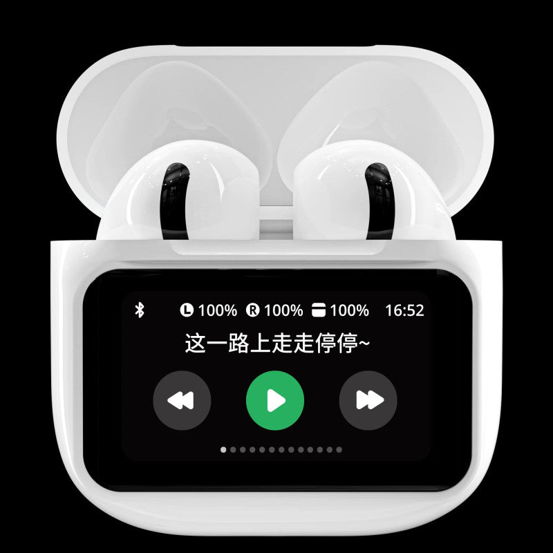A9 Smart Tactile Wireless Earbuds – Touch Screen Case, Noise Reduction & Bluetooth 5.3