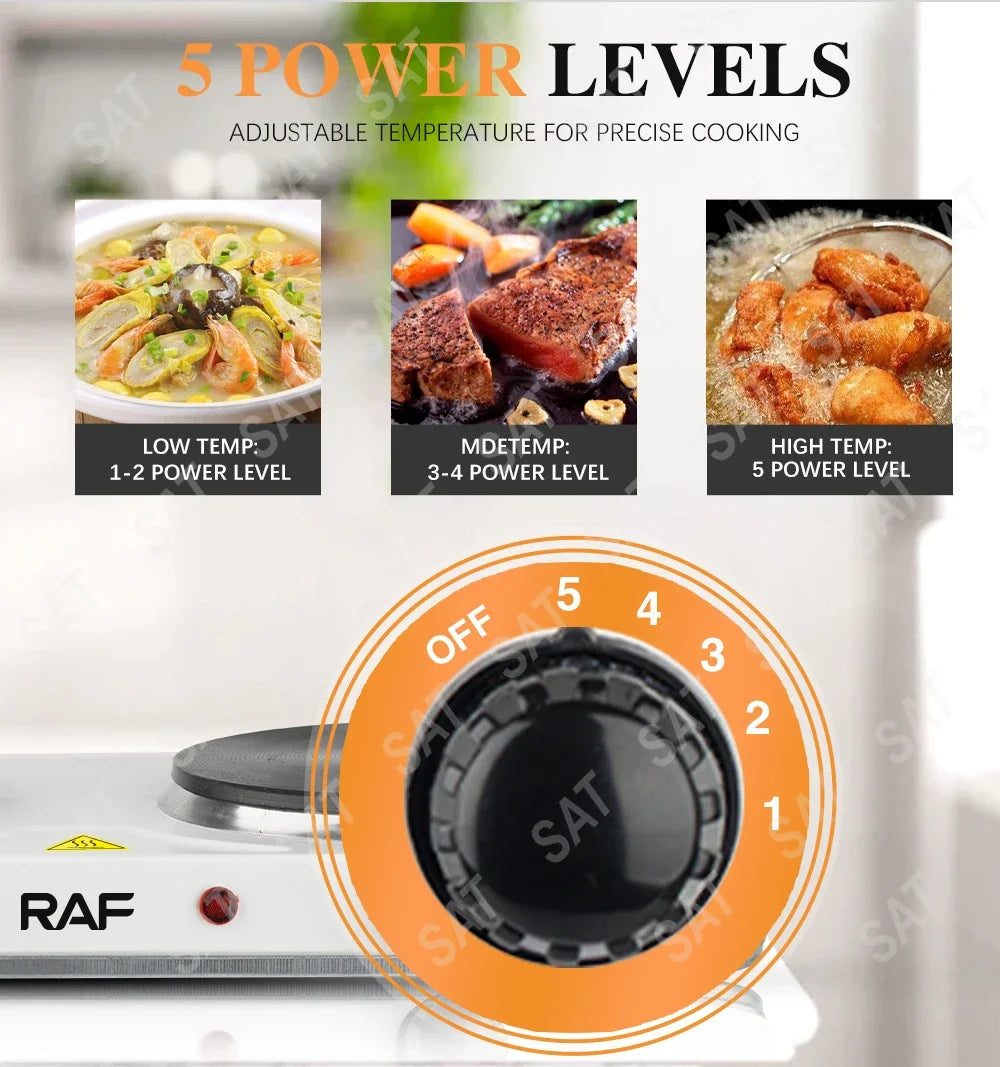 Electric Stove – 2000W Dual Burner Hot Plate | Portable Cooking Stove