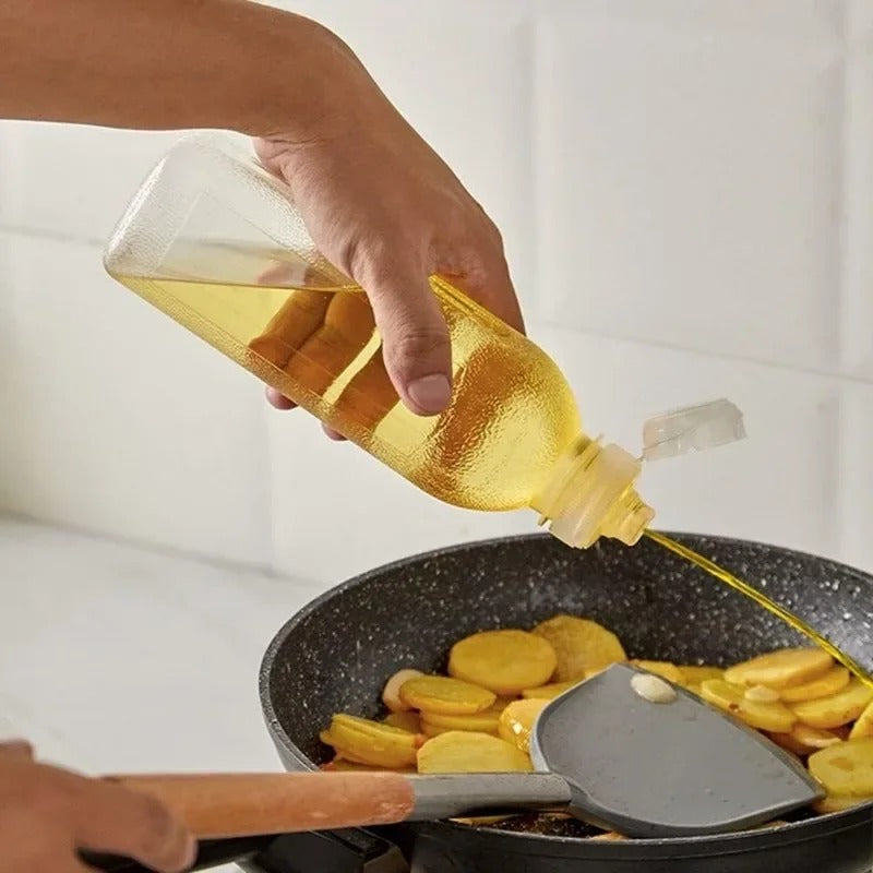 Pack of 2 Oil & Sauce Dispenser Bottle – Leak Proof Kitchen Oil Pour Bottle