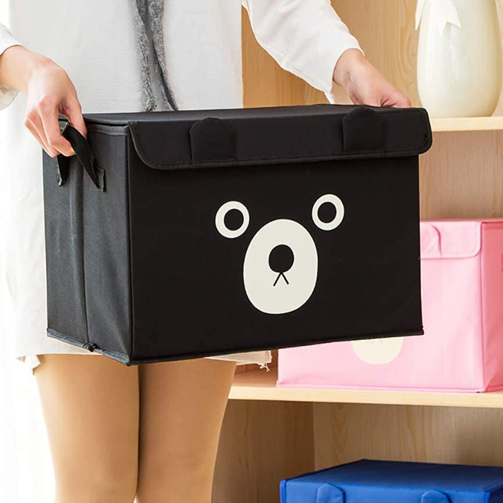 Pack of 2 Panda Storage Box – Foldable Clothes & Toy Organizer with Lid