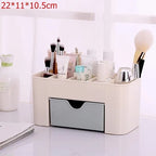 Cosmetic Organizer Box with Drawer – Makeup & Skincare Storage Holder