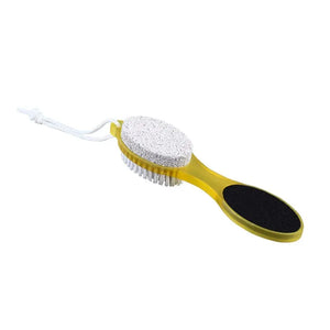 4-in-1 Foot Filer & Scrubber – Callus Remover, Dead Skin Cleaner & Pedicure Brush Tool