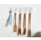 Pack of 2 Crystal Hook Patti – Transparent Wall Hook Strip | Strong Adhesive Multi Hook Hanger