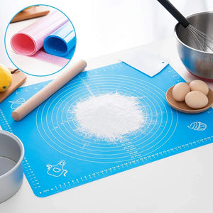 Roti Making Silicone Mat – Non Stick Dough Rolling Board | Anti Slip Baking & Kneading Mat (Measured Design)