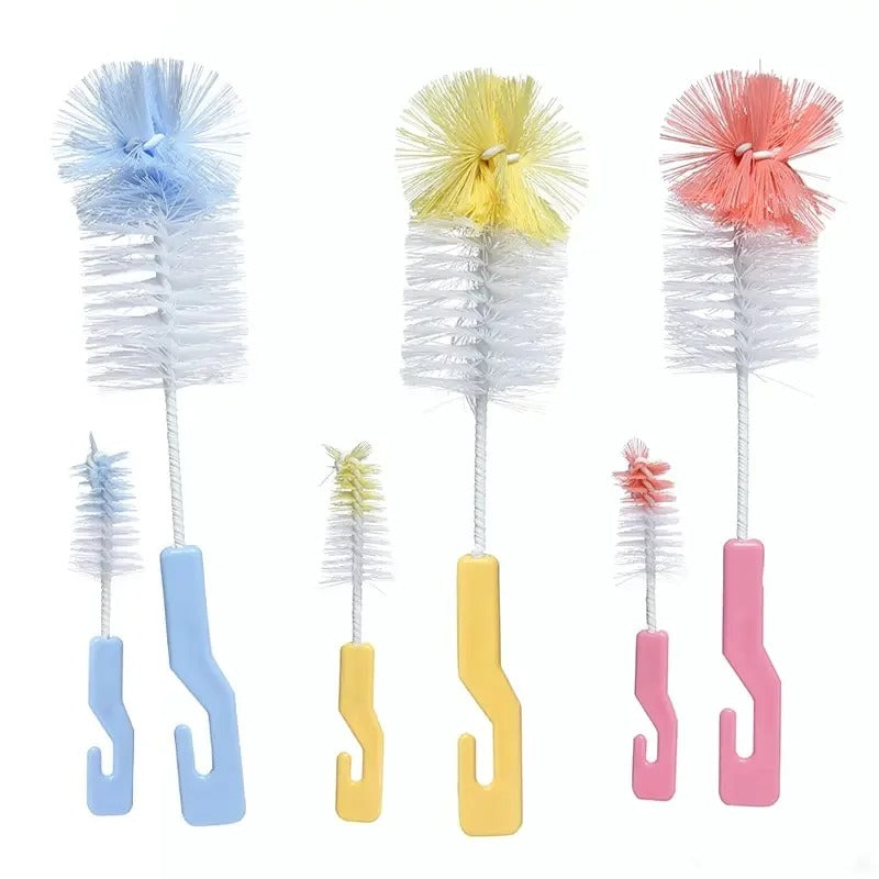 Baby Bottle Cleaning Brush Set – 2-in-1 Nipple & Bottle Cleaner