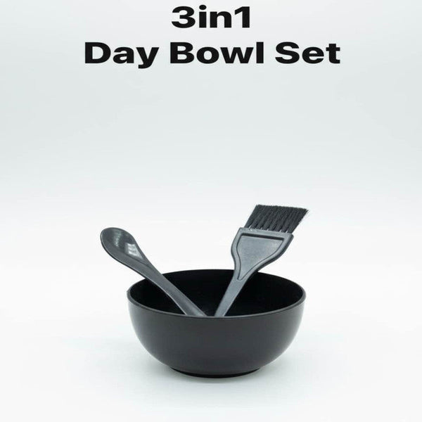 3-in-1 Bleach Bowl Set – Hair Dye Mixing Bowl with Brush & Spoon
