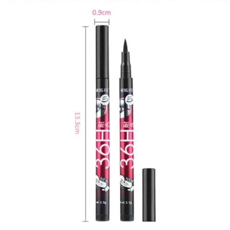 36H Waterproof Eyeliner Marker Pack of 2 – Long Lasting Smudge Proof Eye Liner Pen