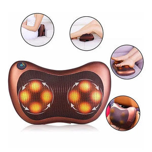 Car Pillow Massager – Electric Shiatsu Neck & Shoulder Massage Cushion with Heat