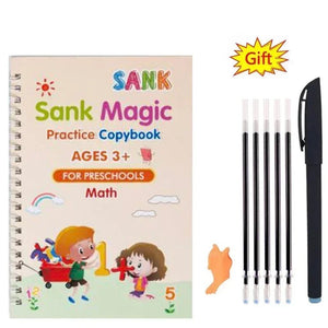 Children Writing Practice Book for Kids – Reusable Magic Copybook Set
