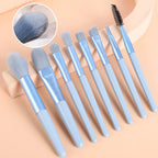 8pcs Makeup Brush Set – Soft Professional Cosmetic Brushes Kit for Face & Eyes