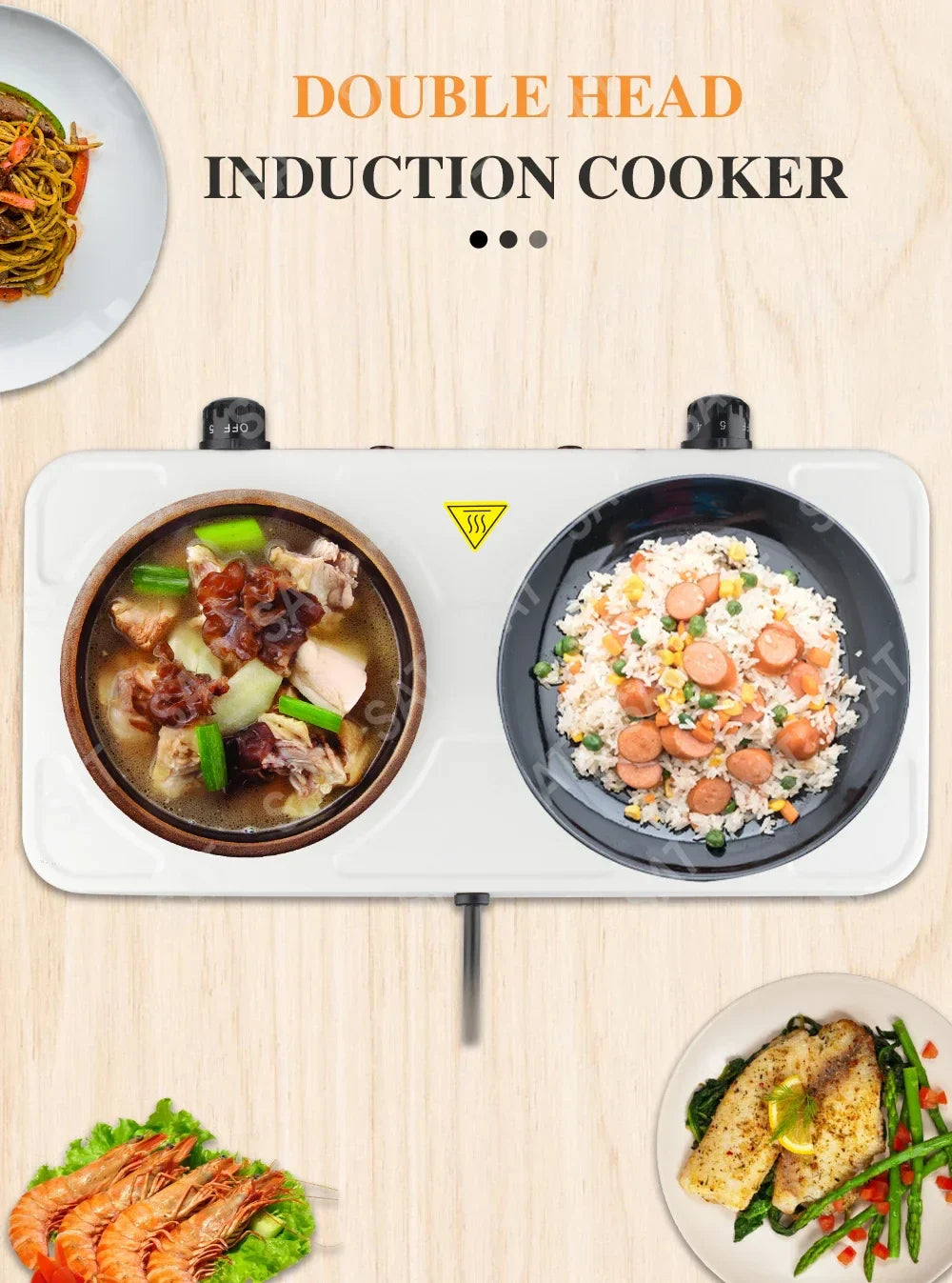 Electric Stove – 2000W Dual Burner Hot Plate | Portable Cooking Stove