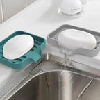 Silicone Soap Dish with Drain – Self Draining Soap Holder for Bathroom & Kitchen
