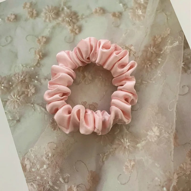 Scrunchies Pack of 4 – Soft Bow Hair Bands for Girls & Women