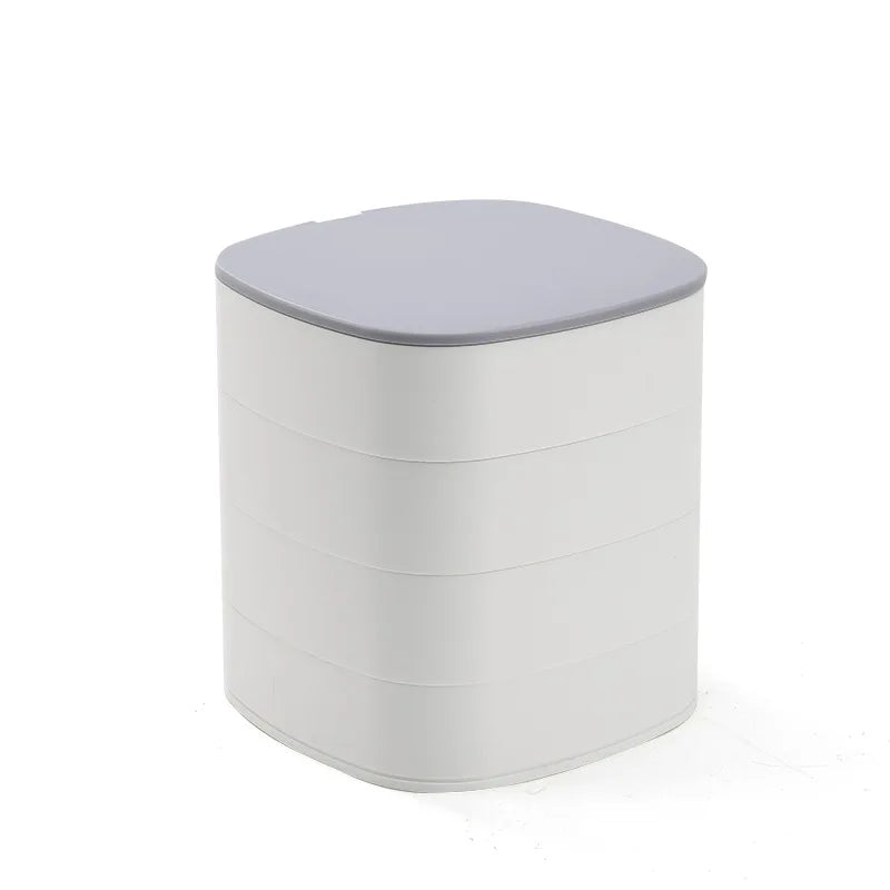 Plastic Jewellery Organizer Box – Multi-Layer Storage Case for Accessories