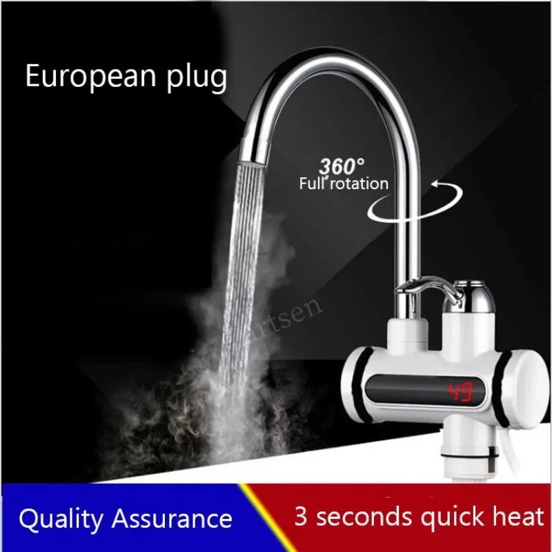 Instant Electric Faucet Water Heater – 3 Second Hot Water Tap with Digital Display