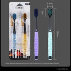Charcoal Silk Soft Toothbrush – Ultra Soft Bristles Premium Adult Brush (For Men & Women)