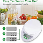 Digital Kitchen Weight Scale with Bowl – Accurate Food & Baking Scale
