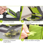 16 in 1 Vegetable Chopper & Mandoline Slicer – Multi Cutter Kitchen Tool with Storage Box