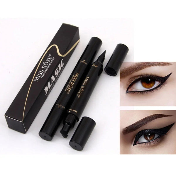 Miss Rose Stamp Eyeliner Waterproof Smudge Proof Long Lasting Liner