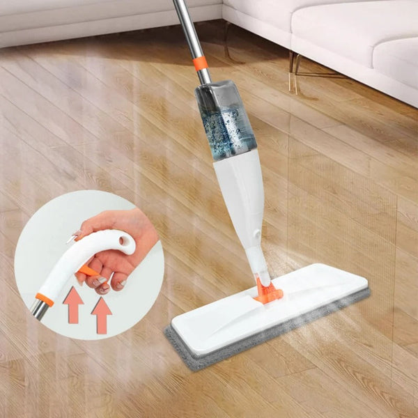 Spray Mop Aurora – Flat Floor Cleaner with Built-in Water Spray | Reusable Microfiber Mop